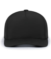 Pacific Headwear P424 Weekender Perforated Snapback Cap - Black - Black / 7’’ - 7 7/8’’
