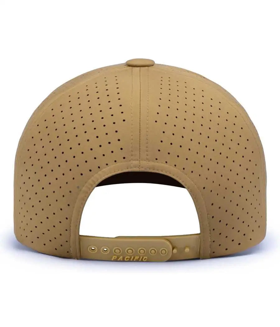 Pacific Headwear P424 Weekender Perforated Snapback Cap - Buck - Buck / 7’’ - 7 7/8’’