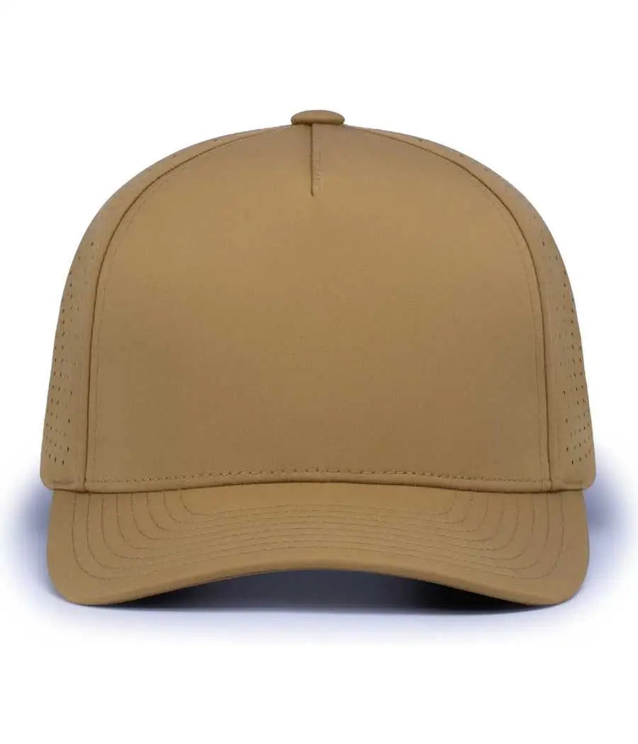 Pacific Headwear P424 Weekender Perforated Snapback Cap - Buck - Buck / 7’’ - 7 7/8’’