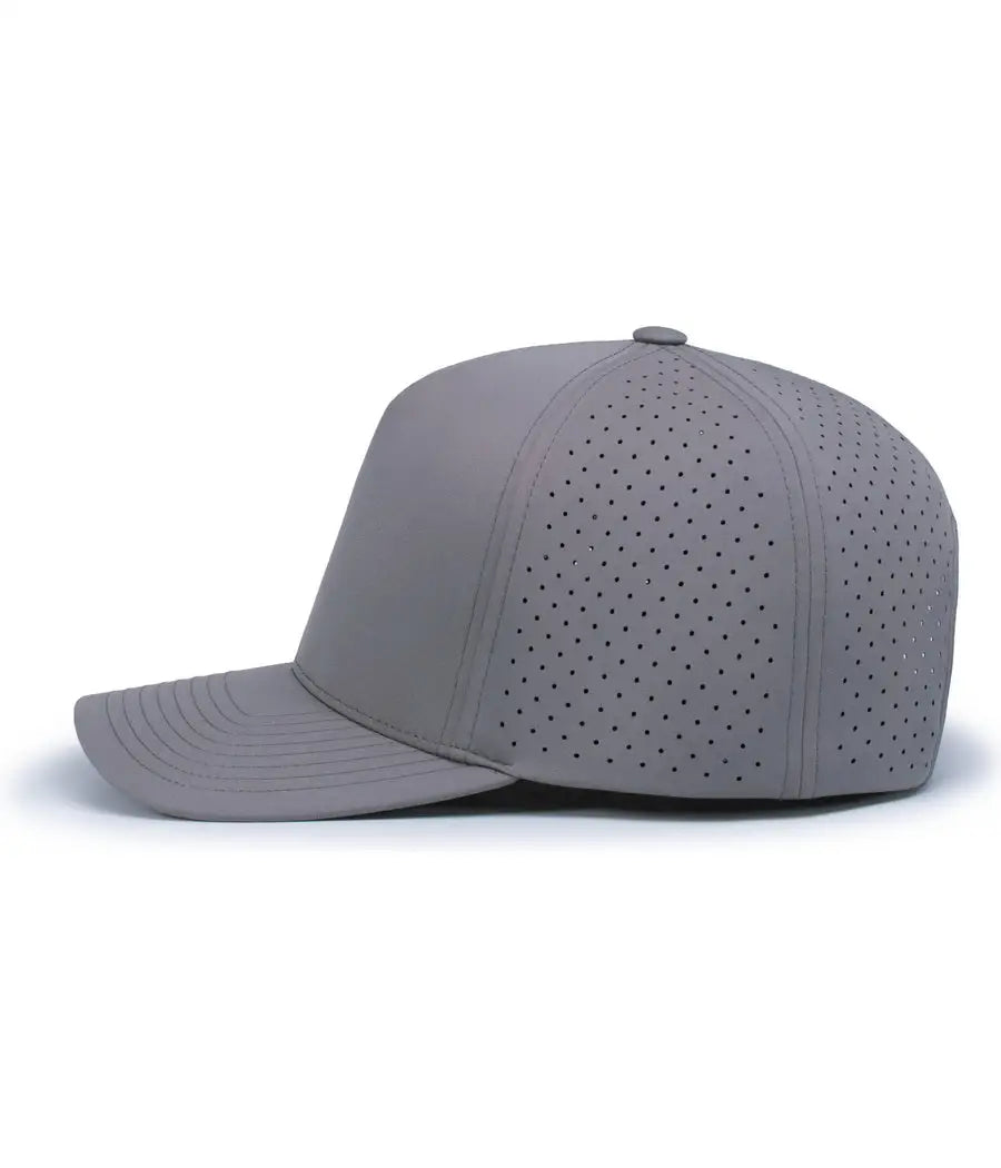 Pacific Headwear P424 Weekender Perforated Snapback Cap - Graphite - Graphite / 7’’ - 7 7/8’’