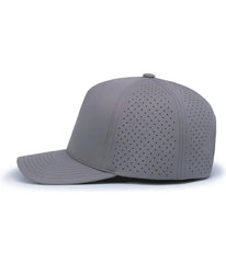 Pacific Headwear P424 Weekender Perforated Snapback Cap - Graphite - Graphite / 7’’ - 7 7/8’’