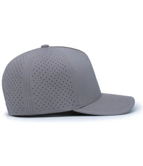 Pacific Headwear P424 Weekender Perforated Snapback Cap - Graphite - Graphite / 7’’ - 7 7/8’’