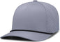 Pacific Headwear P424 Weekender Perforated Snapback Cap - Graphite Black - Dark Gray Black / 7’’ 7 7/8’’