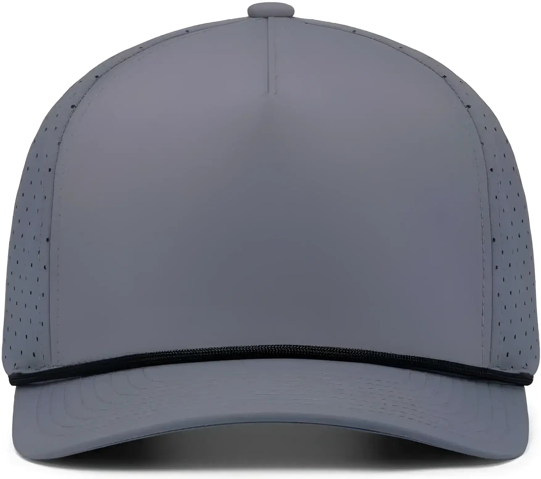 Pacific Headwear P424 Weekender Perforated Snapback Cap - Graphite Black - Dark Gray Black / 7’’ 7 7/8’’