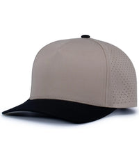 Pacific Headwear P424 Weekender Perforated Snapback Cap - Mink Black - Mink Black / One Size Fits Most