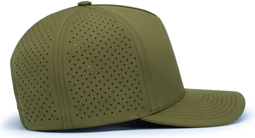 Pacific Headwear P424 Weekender Perforated Snapback Cap - Moss Green - Moss Green / 7’’ - 7 7/8’’