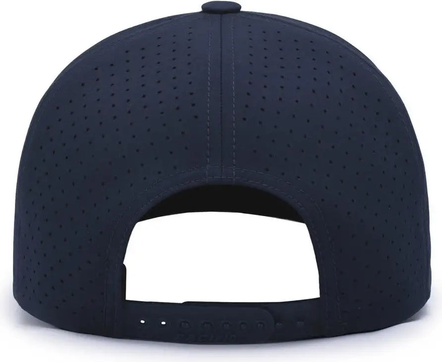 Pacific Headwear P424 Weekender Perforated Snapback Cap - Navy - Navy / 7’’ - 7 7/8’’