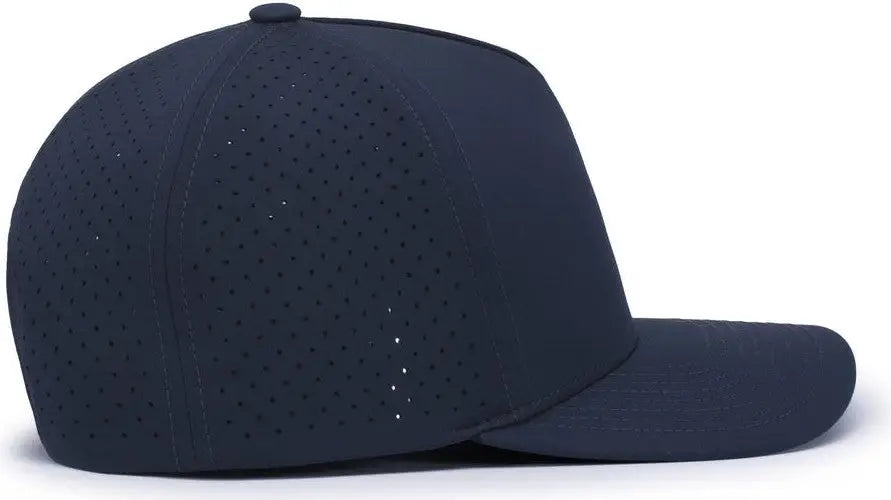 Pacific Headwear P424 Weekender Perforated Snapback Cap - Navy - Navy / 7’’ - 7 7/8’’