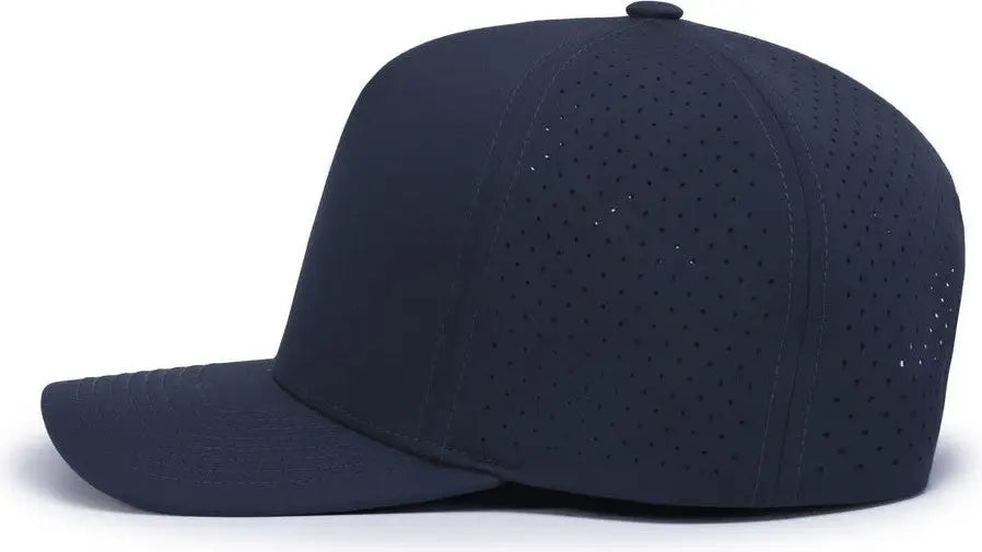 Pacific Headwear P424 Weekender Perforated Snapback Cap - Navy - Navy / 7’’ - 7 7/8’’