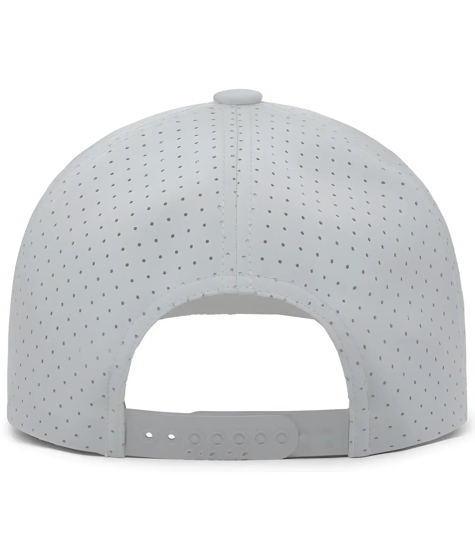 Pacific Headwear P424 Weekender Perforated Snapback Cap - Silver White - Silver White / 7’’ - 7 7/8’’