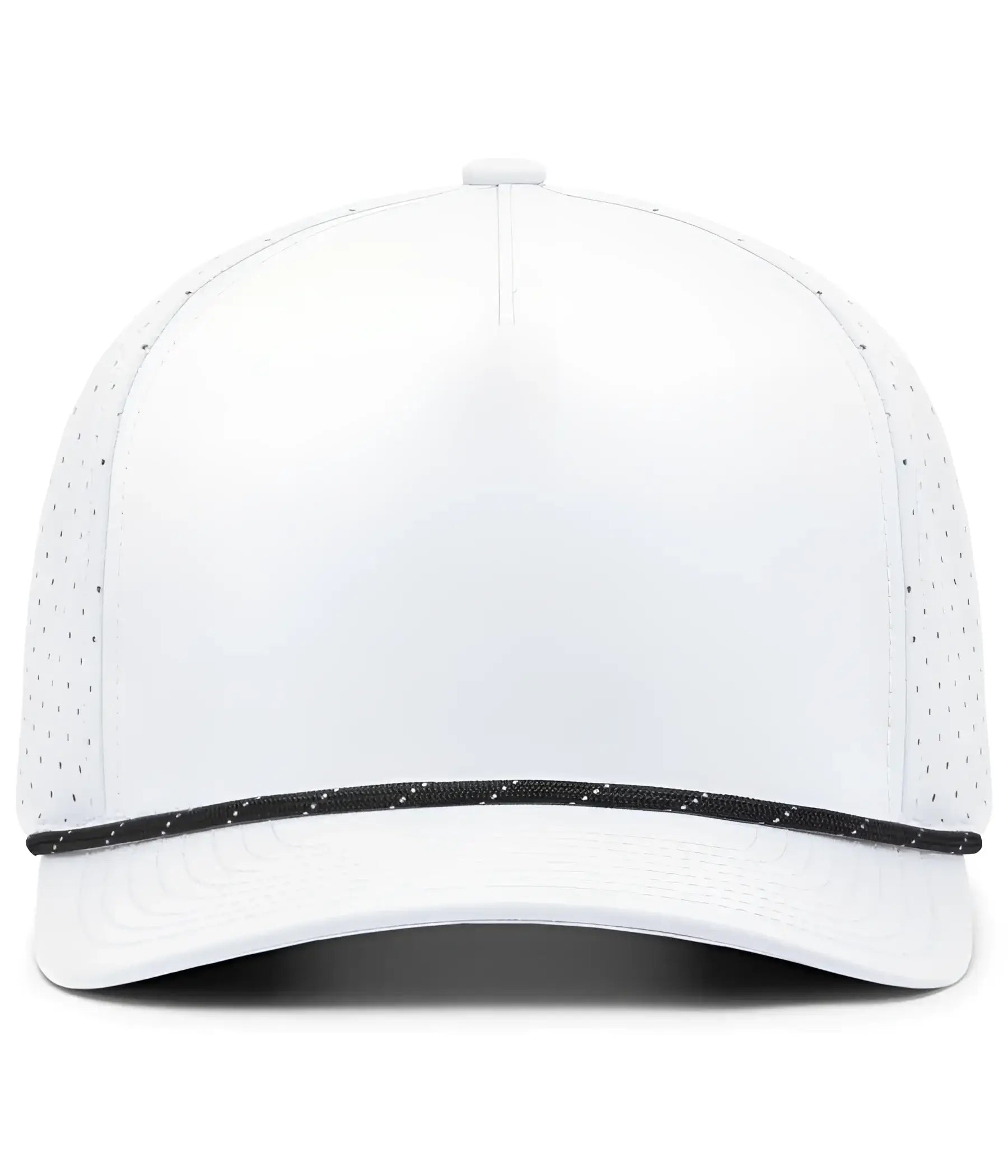 Pacific Headwear P424 Weekender Perforated Snapback Cap - White Black White - White Black White / 7’’ - 7 7/8’’