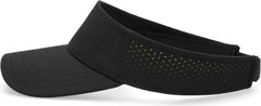 Pacific Headwear P500 Perforated Coolcore Visor - Black Gold - Black Gold / 7’’ - 7 7/8’’