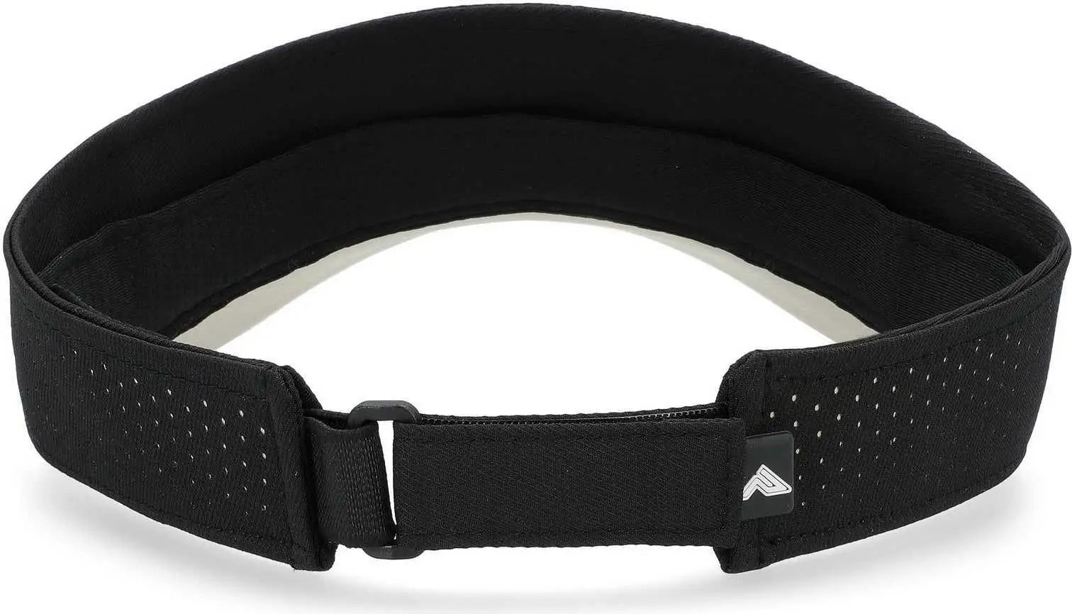 Pacific Headwear P500 Perforated Coolcore Visor - Black Vegas Gold - Black Vegas Gold / 7’’ - 7 7/8’’