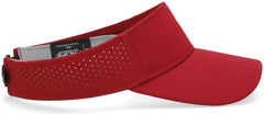 Pacific Headwear P500 Perforated Coolcore Visor - Cardinal White - Cardinal White / 7’’ - 7 7/8’’
