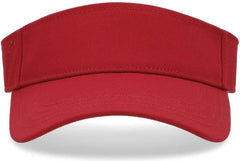 Pacific Headwear P500 Perforated Coolcore Visor - Cardinal White - Cardinal White / 7’’ - 7 7/8’’