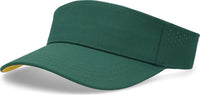 Pacific Headwear P500 Perforated Coolcore Visor - Dark Green Gold - Forest Gold / 7’’ - 7 7/8’’
