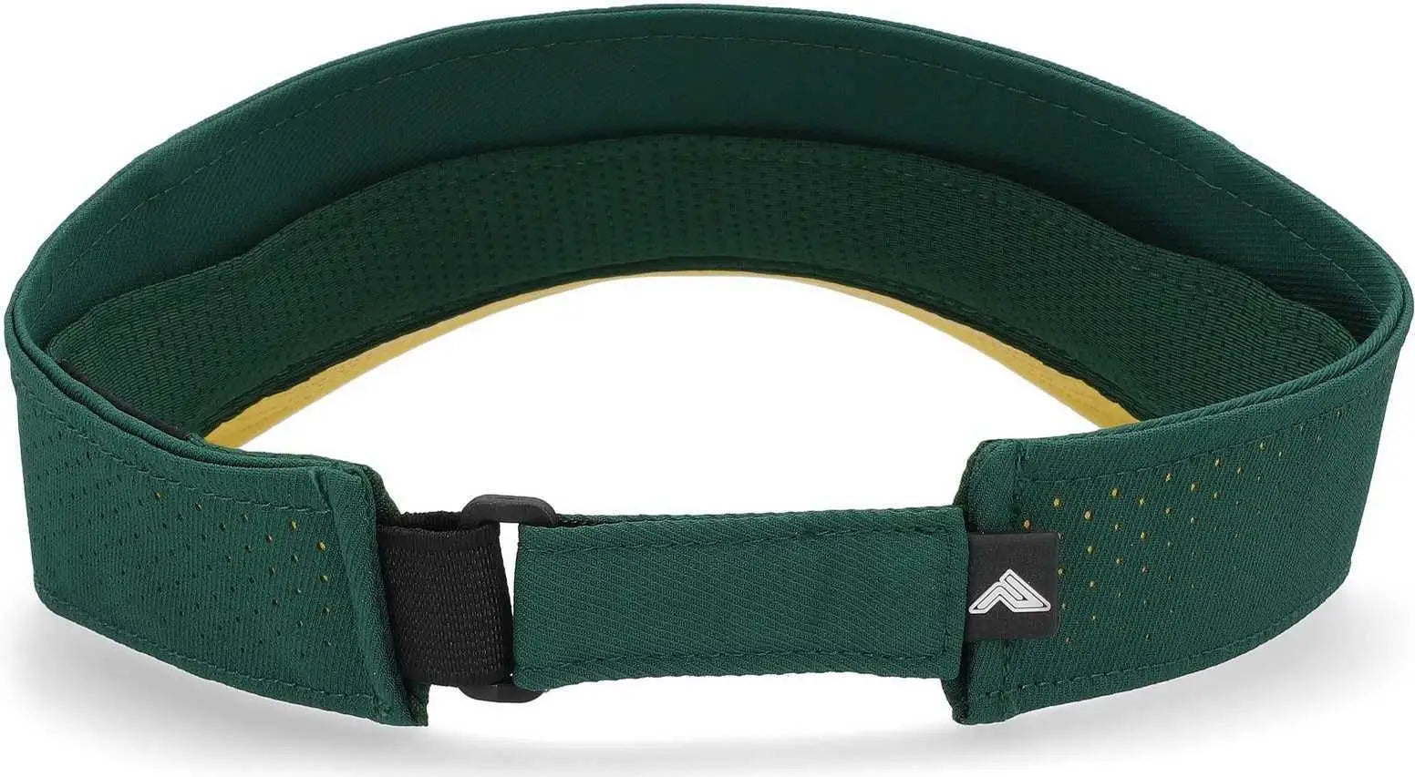 Pacific Headwear P500 Perforated Coolcore Visor - Dark Green Gold - Forest Gold / 7’’ - 7 7/8’’