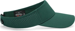 Pacific Headwear P500 Perforated Coolcore Visor - Dark Green White - Forest White / 7’’ - 7 7/8’’