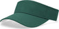 Pacific Headwear P500 Perforated Coolcore Visor - Dark Green White - Forest White / 7’’ - 7 7/8’’