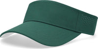 Pacific Headwear P500 Perforated Coolcore Visor - Dark Green White - Forest White / 7’’ - 7 7/8’’
