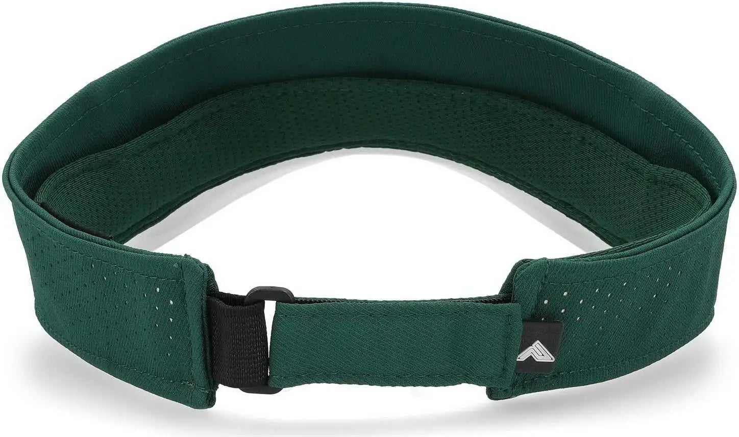 Pacific Headwear P500 Perforated Coolcore Visor - Dark Green White - Forest White / 7’’ - 7 7/8’’