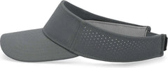 Pacific Headwear P500 Perforated Coolcore Visor - Graphite White - Graphite White / 7’’ - 7 7/8’’