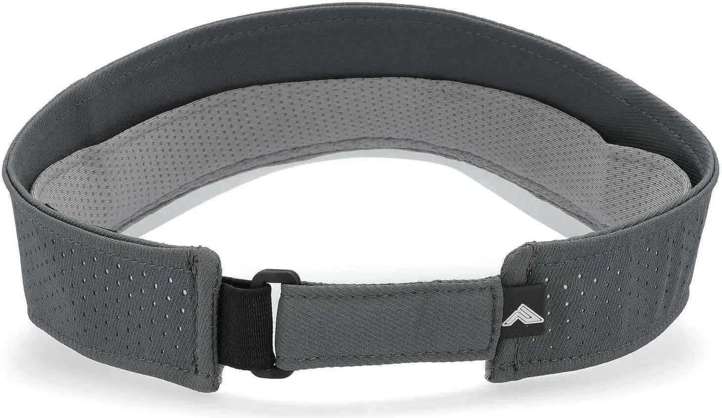Pacific Headwear P500 Perforated Coolcore Visor - Graphite White - Graphite White / 7’’ - 7 7/8’’