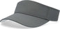 Pacific Headwear P500 Perforated Coolcore Visor - Graphite White - Graphite White / 7’’ - 7 7/8’’