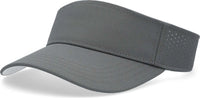 Pacific Headwear P500 Perforated Coolcore Visor - Graphite White - Graphite White / 7’’ - 7 7/8’’