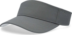 Pacific Headwear P500 Perforated Coolcore Visor - Graphite White - Graphite White / 7’’ - 7 7/8’’