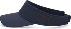 Pacific Headwear P500 Perforated Coolcore Visor - Navy Orange - Navy Orange / 7’’ - 7 7/8’’