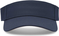 Pacific Headwear P500 Perforated Coolcore Visor - Navy Orange - Navy Orange / 7’’ - 7 7/8’’