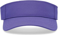 Pacific Headwear P500 Perforated Coolcore Visor - Purple White - Purple White / 7’’ - 7 7/8’’