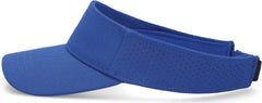 Pacific Headwear P500 Perforated Coolcore Visor - Royal Red - Royal Red / 7’’ - 7 7/8’’