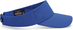 Pacific Headwear P500 Perforated Coolcore Visor - Royal Red - Royal Red / 7’’ - 7 7/8’’