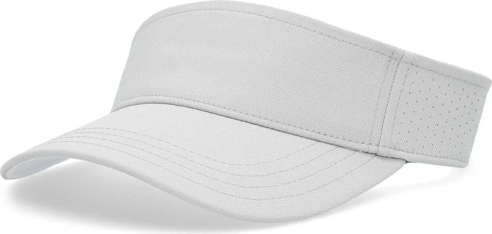 Pacific Headwear P500 Perforated Coolcore Visor - Silver White - Light Gray White / 7’’ - 7 7/8’’