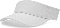 Pacific Headwear P500 Perforated Coolcore Visor - Silver White - Light Gray White / 7’’ - 7 7/8’’
