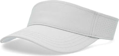 Pacific Headwear P500 Perforated Coolcore Visor - Silver White - Light Gray White / 7’’ - 7 7/8’’