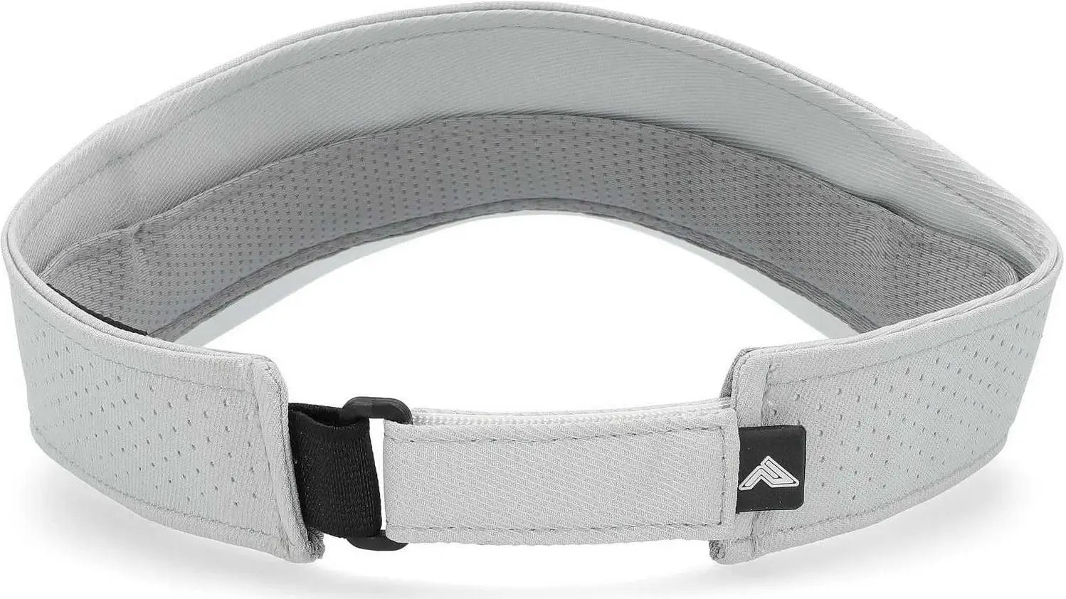 Pacific Headwear P500 Perforated Coolcore Visor - Silver White - Light Gray White / 7’’ - 7 7/8’’