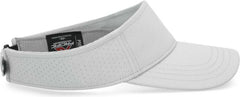 Pacific Headwear P500 Perforated Coolcore Visor - Silver White - Light Gray White / 7’’ - 7 7/8’’