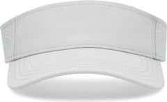 Pacific Headwear P500 Perforated Coolcore Visor - Silver White - Light Gray White / 7’’ - 7 7/8’’