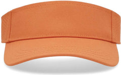Pacific Headwear P500 Perforated Coolcore Visor - Texas Orange White - Texas Orange White / 7’’ - 7 7/8’’