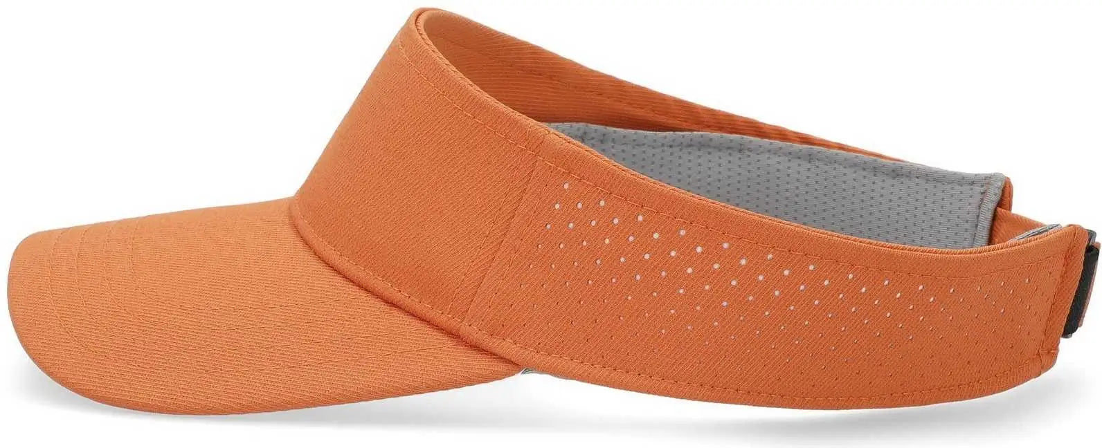 Pacific Headwear P500 Perforated Coolcore Visor - Texas Orange White - Texas Orange White / 7’’ - 7 7/8’’