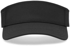 Pacific Headwear P500 Perforated Visor Powered By Coolcore - Black White - Black White / 7’’ - 7 7/8’’