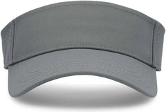 Pacific Headwear P500 Perforated Visor Powered By Coolcore - Graphite Black - Graphite Black / 7’’ - 7 7/8’’