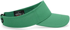 Pacific Headwear P500 Perforated Visor Powered By Coolcore - Kelly White - Kelly White / 7’’ - 7 7/8’’