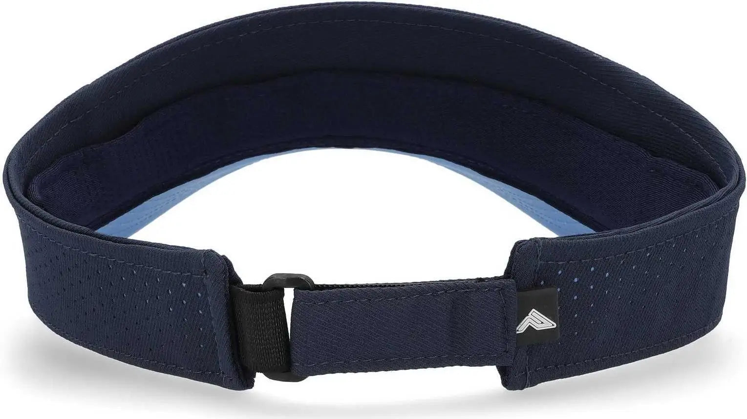 Pacific Headwear P500 Perforated Visor Powered By Coolcore - Navy Columbia Blue - Navy Columbia Blue / 7’’ - 7 7/8’’