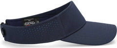 Pacific Headwear P500 Perforated Visor Powered By Coolcore - Navy Columbia Blue - Navy Columbia Blue / 7’’ - 7 7/8’’