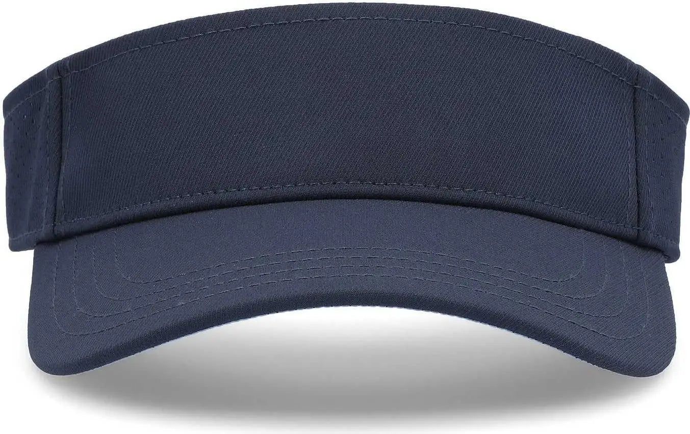 Pacific Headwear P500 Perforated Visor Powered By Coolcore - Navy Columbia Blue - Navy Columbia Blue / 7’’ - 7 7/8’’