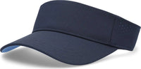 Pacific Headwear P500 Perforated Visor Powered By Coolcore - Navy Columbia Blue - Navy Columbia Blue / 7’’ - 7 7/8’’